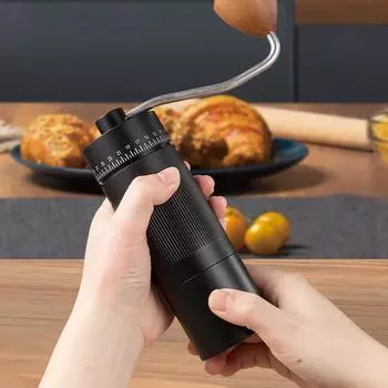 Регулируемая толщина кофемолки для кофейных зерен ручная кофемашина тонкая стальная сердечник уличная ручная кофемолка Vertical Stripes Adjustme