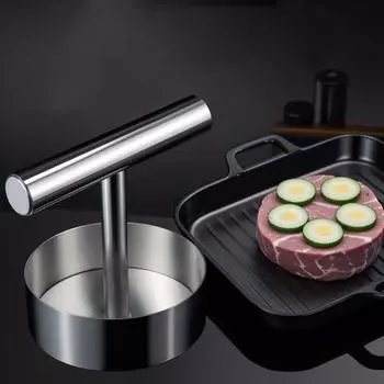 Регулируемая толщина котлет для бургеров Котлета для бургеров с антипригарным покрытием Барбекю для бургеров