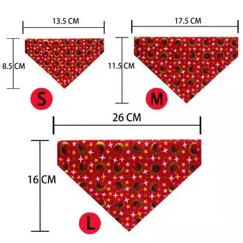 Регулируемая треугольная повязка для домашних животных, собак, кошек, моющийся шарф, бандана, ошейник, нагрудники, украшение для шеи кошки, наряды на день рождения, банты для собак S красный