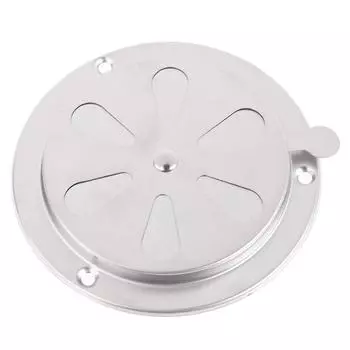 Регулируемая вентиляционная решетка 95/125 мм, круглые вентиляционные решетки, крышка для барбекю, гриль для курильщика, вытяжная вентиляционная печь 95MM