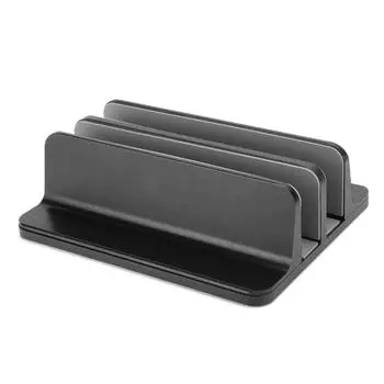 Регулируемая вертикальная подставка для ноутбука, книжная полка, 2 слота, кронштейн, настольный держатель для ноутбука, книги