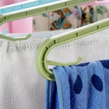 Регулируемая вешалка для одежды, органайзер для шкафа, вешалка для экономии места, многопортовая стойка для одежды, вешалки для хранения шарфов для одежды розовый
