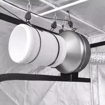 Регулируемая вешалка для освещения растений Простая регулировка высоты Быстросъемная прочная выдвижная веревочная вешалка Привязные ремни с храповым механизмом 1