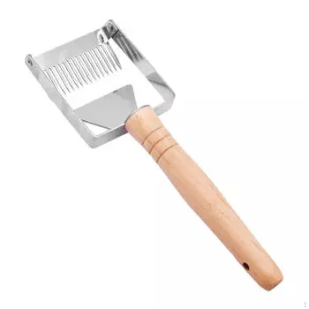 Регулируемая вилка для распечатывания меда, инструмент для сбора урожая пчеловодства Wood Handle