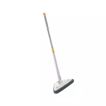 Регулируемая выдвижная треугольная швабра, вращающаяся на 360 градусов, настенная швабра с длинной ручкой для окон, настраиваемая и эффективная уборка синий