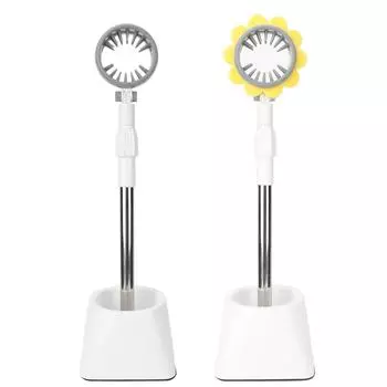 Регулируемая высота держателя фена для волос подставка ленивый держатель для фена из нержавеющей стали для ванны White