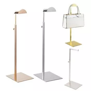 Регулируемая высота для хранения сумок, держатель для сумок на плечо, подставка для демонстрации сумок, органайзер для демонстрации сумок, в комплекте подставка для вешалок из нержавеющей стали серебряный