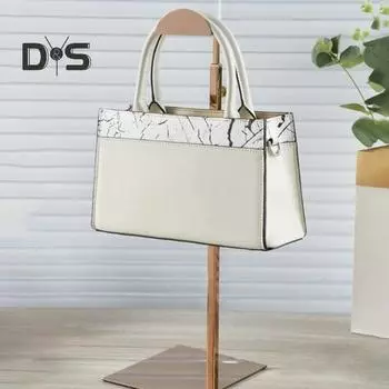 Регулируемая высота полки для хранения сумок Держатель для сумок на плечо Подставка для сумок Органайзер для сумок Легкий набор инструментов для сборки В комплекте Нержавеющая сталь серебряный