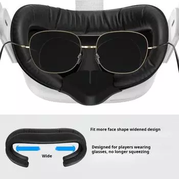 Регулируемая защита для лица VR с мягкой подушкой для лица Дышащая, приятная для кожи Износостойкая светоблокирующая подушка для носа Подушка для Meta Quest 2