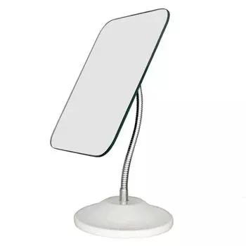 Регулируемое гибкое зеркало для макияжа на гибкой стойке, вращение на 360°, складное портативное настольное зеркало с подставкой для душа, косметика для бритья