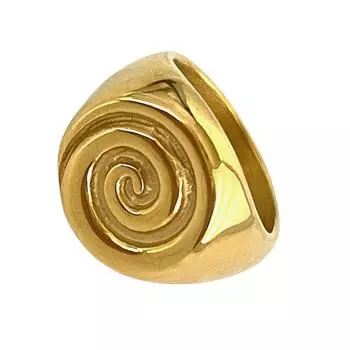 Регулируемое Художественное Кольцо в виде Полых Спиралей/Раковины/Круассана, Модное Кольцо из Нержавеющей Стали, Аксессуар для Пальца для Законодателей Моды 2