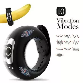 Регулируемое кольцо для пениса, вибрирующие кольца, 10 режимов, мощная вибрация, кольцо для пениса с задержкой эякуляции, водонепроницаемое кольцо для члена с двойным мотором, вибратор для пар