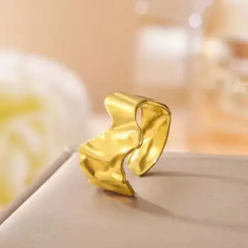 Регулируемое кольцо для женщин Абстрактная геометрия Кольца из нержавеющей стали Ювелирные изделия Подарки resizabie