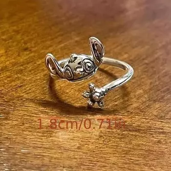 Регулируемое кольцо Eternity Ring, вдохновленное стежками - серебряный сплав, милый открытый дизайн, романтический подарок для пары, унисекс, на День святого Валентина Retro colors