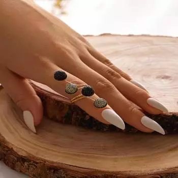 Регулируемое кольцо Изысканный блестящий креативный дизайн с имитацией жемчуга для помолвки B