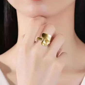 Регулируемое кольцо-открывашка в стиле ретро «маска инопланетянина», серебристое матовое кольцо на костяшку пальца, ювелирные изделия для вечеринок и клубов серебряный