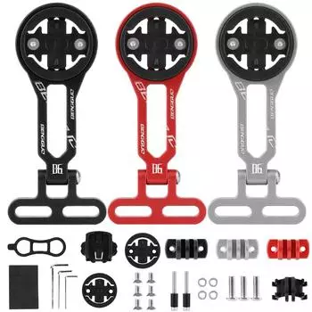 # Регулируемое крепление на велосипед из алюминиевого сплава для спортивной экшн-камеры и велосипедного фонаря чёрный