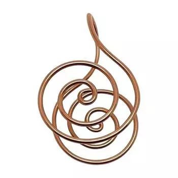 Регулируемое медное спиральное кольцо на руку, исцеление энергией, медитация, ручная работа, манжета на ладонь, спиральное кольцо на ладонь, ювелирное изделие A