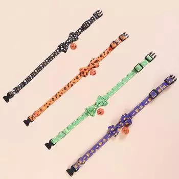 Регулируемое ожерелье для щенка, галстук-бабочка, галстук для кошки, защитный ошейник для питомца, товары для животных M чёрный