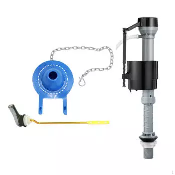 Регулируемое по высоте оборудование для ванны портативный комплект фитингов для туалетного бачка для дома Blue T4201