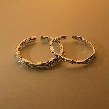 Регулируемое разомкнутое кольцо из стерлингового серебра 925 пробы: Высококачественная, простая мода, модный холодный стиль для мужчин и женщин J2711