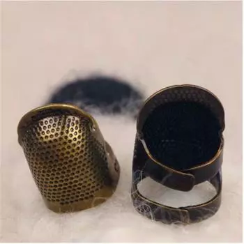 Регулируемое Ретро Наперсток Кольцо Ручной Нескользящей Вышивки Кольцо Ретро Игольчатый Пресс Игольчатый Обруч Палец Детская Кроватка S