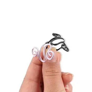 Регулируемое ручное вязание крючком натяжное кольцо направляющие для пряжи инструменты вязание крючком петли шерстяное вязание лиловый