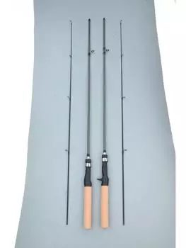 Регулируемое сверхлегкое удилище для ловли на твердую приманку из углеродного волокна с белыми полосками и рукояткой-ружьем 1.8m