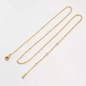 Регулируемое трехсекционное ожерелье из нержавеющей стали с подвеской в виде капли воды для создания украшений своими руками. 40cm + 6cm Adjustable