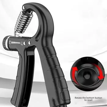 Регулируемое устройство для тренировки рук/запястий Тренажер для предплечий 10-60 кг Тренажер для ручного захвата Тренажер для маленьких пальцев Усилитель силы пальцев чёрный