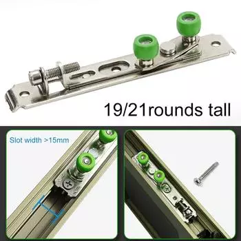 Регулируемое верхнее колесо Колесо, препятствующее качанию Колесо для раздвижной двери 19mm Pointed Screw