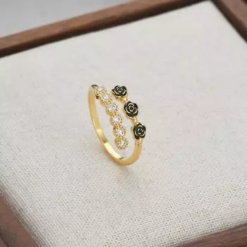 Регулируемое женское кольцо-лепесток, модное, индивидуальное, простое, чистое, стильное, для девушек, летнее, пляжное, отпускное, ювелирное кольцо для пальца, ювелирные изделия для свадебной вечеринки