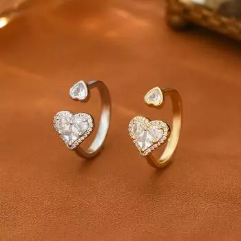 Регулируемое женское кольцо Love Ring Fashion Personality Simple Clean Ins Style Girl Summer Beach Vacation Jewelry Finger Ring Wedding Party Jewelry