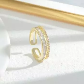 Регулируемое женское кольцо, высококлассное, с чувством света, роскошное кольцо, холодный ветер, нишевый дизайн, простая мода, индивидуальность, свадебные украшения для вечеринок 1 pc