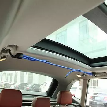 Регулируемые эластичные крючки для банджи-шнура, велосипедные веревочные стяжки для багажа с очень широким стальным крючком синий