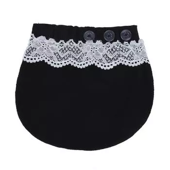 Регулируемые брюки для беременных, удлинитель для пояса на животе, удлинитель для пуговиц, черный