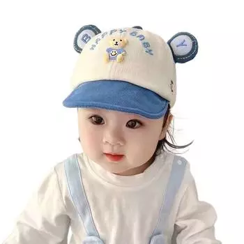 Регулируемые детские фуражки с вышивкой Happy Baby, солнцезащитный козырек, шляпа с козырьком, детские бейсболки для мальчиков и девочек