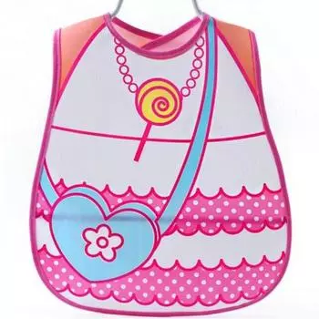 Регулируемые детские нагрудники-банданы из ЭВА, пластиковые водонепроницаемые нагрудники для обеда, детские нагрудники с героями мультфильмов, Baberos 0-3years синий