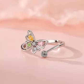 Регулируемые кольца с цирконом, вращающиеся ювелирные изделия, подарок, роскошное инкрустированное кольцо с бриллиантом для женщин