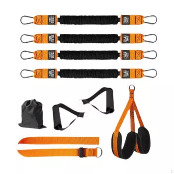 Регулируемые ленты сопротивления для подтягиваний с поддержкой стоп No Hand Grips