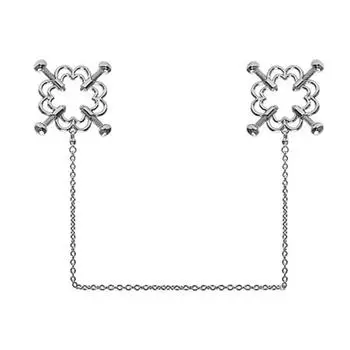 Регулируемые металлические зажимы, цветочные кольца, зажимы для цепочек из нержавеющей стали, ювелирные изделия