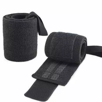 Регулируемые мягкие напульсники Поддержка запястья Наручи для пауэрлифтинга Фитнес-зал Защита запястья Дышащая повязка на запястье Спортивная безопасность чёрный