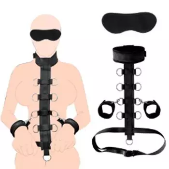 Регулируемые наручники и манжеты на лодыжки, секс-игрушки для взрослых, для женщин, пар, ошейник, эротические игры в БДСМ, эротические пояса целомудрия, секс-шоп