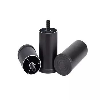 Регулируемые ножки для мебели Алюминиевые ножки для мебели Круглые металлические ножки для мебели Стол Диван Кровать чёрный