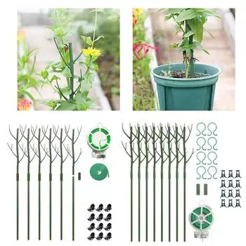 Регулируемые опоры для растений и кронштейны для поддержки растений, набор для садовых овощей и огурцов, для комнатных растений, садовый инструмент