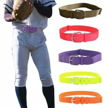 Регулируемые отверстия бейсбольный ремень эластичный дизайн молодежный взрослый удобный эластичный ремень пояс искусственный хаки