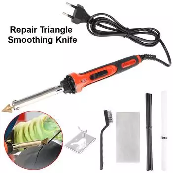 Регулируемые пластиковые детали, трещины, бампер, инструмент для ремонта автомобиля, автомобильный паяльник для ремонта внедорожника, грузовика, пикапа, треугольный нож для сглаживания Type A