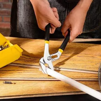 Регулируемые плоскогубцы для водяных насосов с быстросъемными прямыми губками и пазами для ванной комнаты 8 In