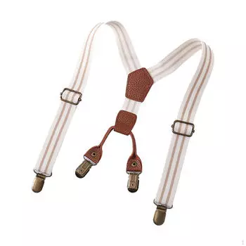 Регулируемые подтяжки для смокингов для мальчиков и девочек Beige