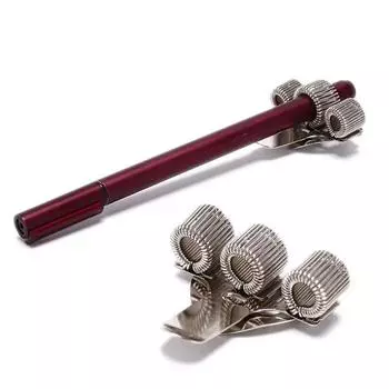 Регулируемые портативные удобные канцелярские товары металлические зажимы для ручек пружинный держатель для ручек эластичная петля для ноутбука